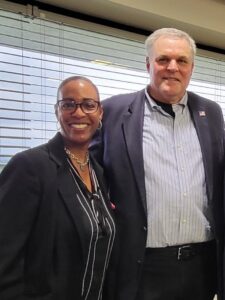 TAP Member T. Renee Parker, CPA, and IRS Commissioner Charles P. Rettig