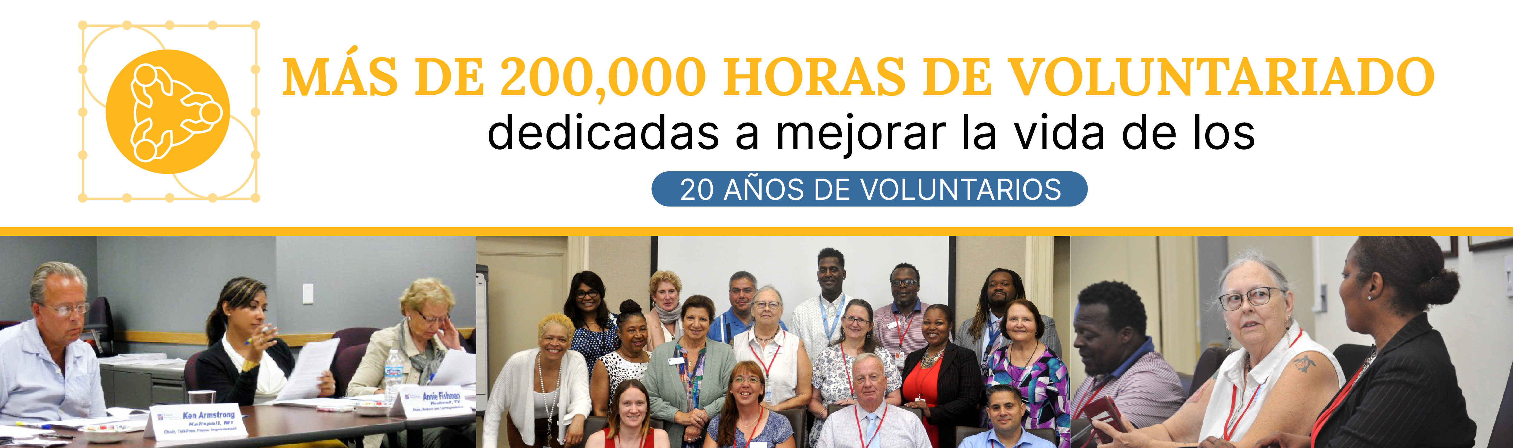 100,000 horas de voluntariado dedicadas a mejorar la vida de los contribuyentes